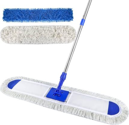 Flat Mop Dust Control Sweeper With Adjustable Telescopic Handle