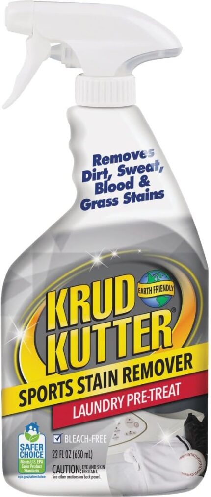 Krud Kutter Laundry Stain Remover – No Scent Laundry Cleaner For Sweat, Odor Tough Stains