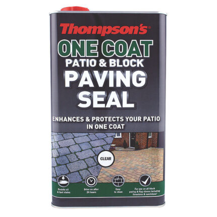 Thompson's One Coat Patio & Block Paving Seal – 5L Clear